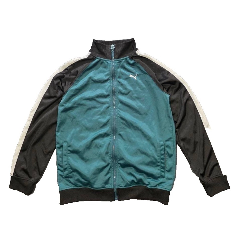 Puma Essentials T7 Track Jacket original men's Y2K Large Blue And Black A011477